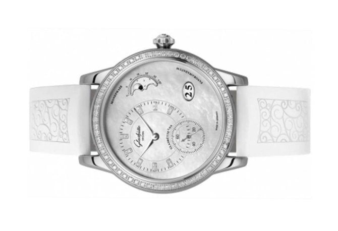 Glashutte Original Pano Matic Luna Stainless steel Ladies Watch