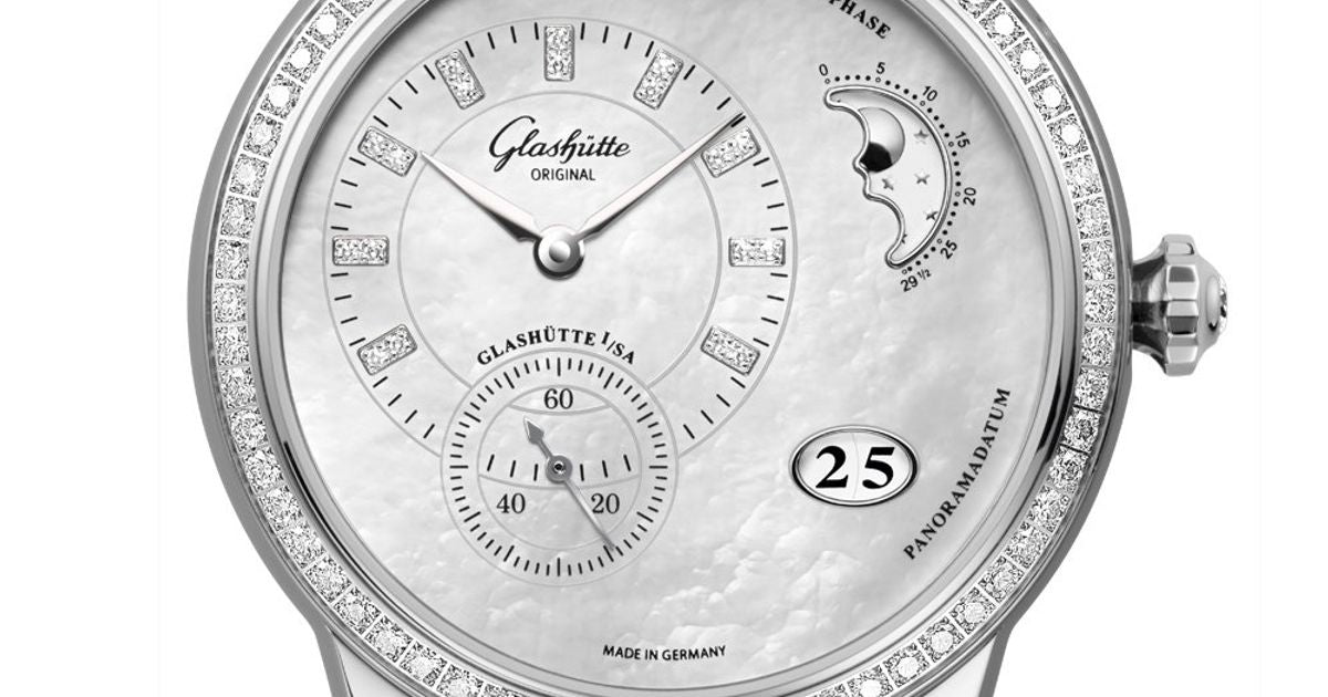 Glashutte Original Pano Matic Luna Stainless steel Ladies Watch
