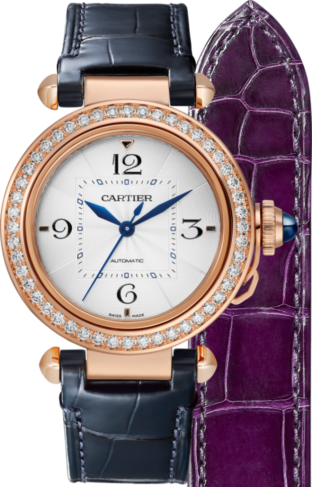 Cartier Pasha 35 mm Rose Gold & Diamonds Lady's Watch