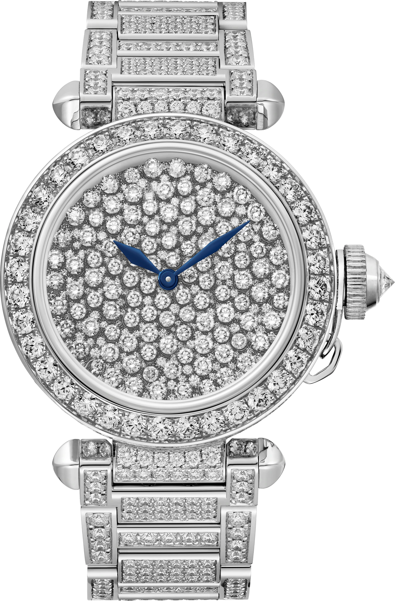 Cartier Pasha 35 mm White Gold & Diamonds Lady's Watch