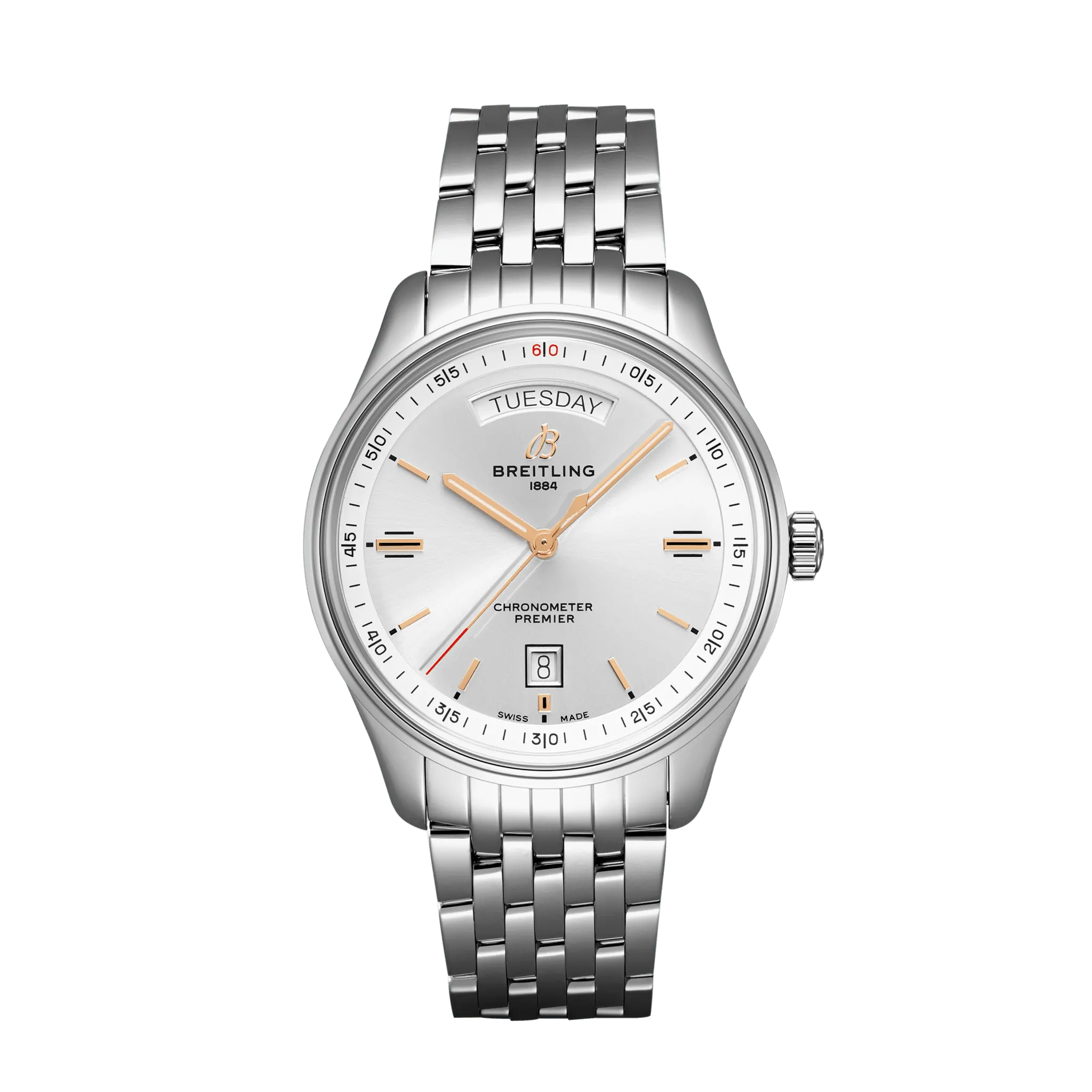 Breitling Premier Automatic Day Date 40 Stainless Steel Unisex Watch