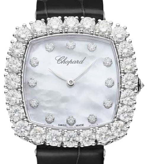 Chopard L’Heure Du Diamant 18K White & Diamonds Ladies Watch