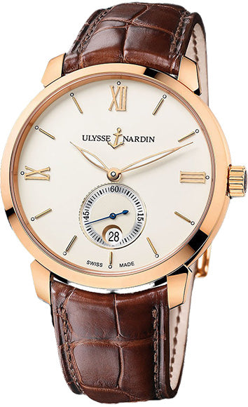 Ulysse Nardin Classic Classico Small Second 18k Rose Gold Men's Watch