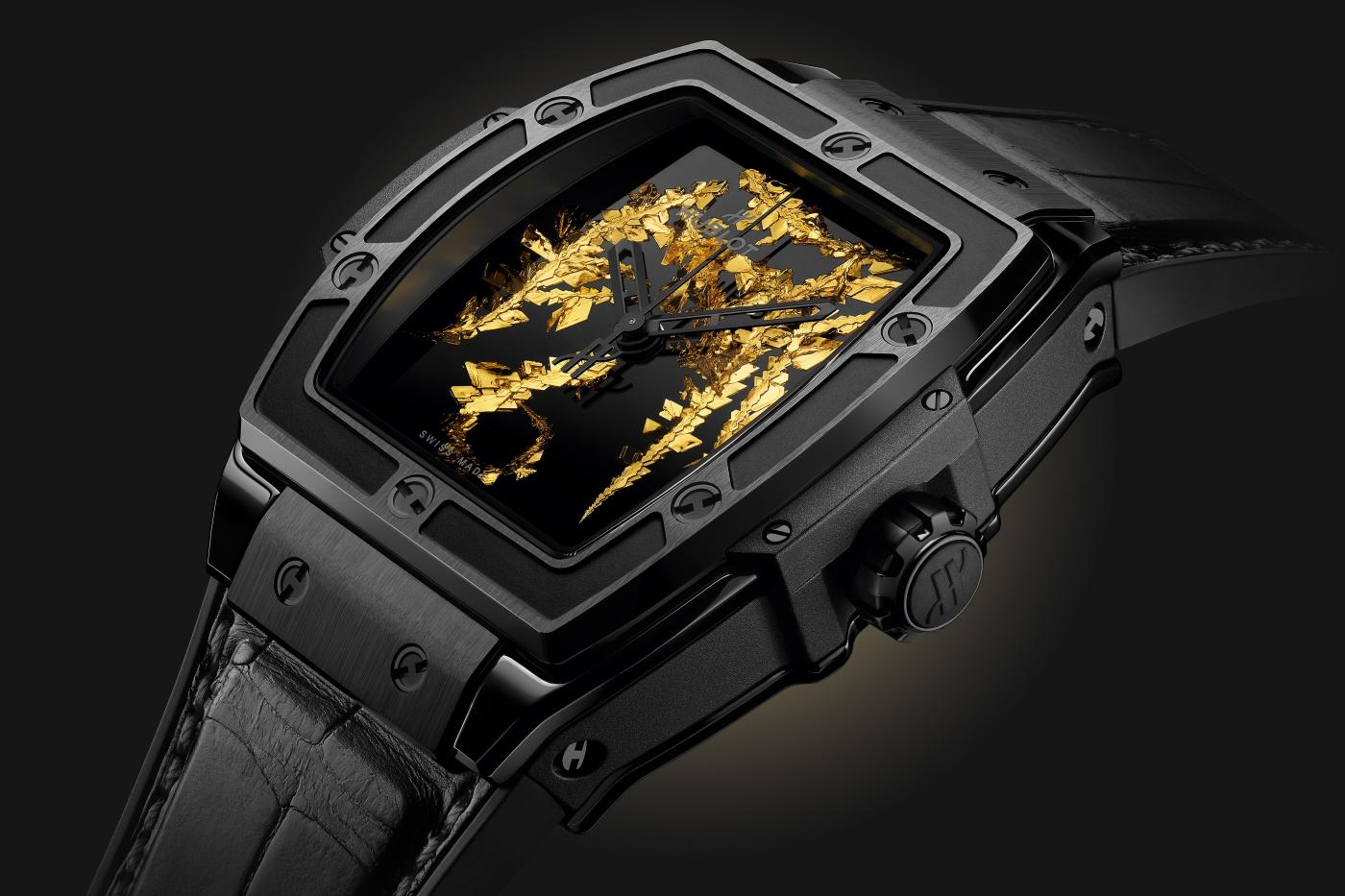 Hublot Spirit of Big Bang Black Ceramic & 24K Gold Lady's Watch