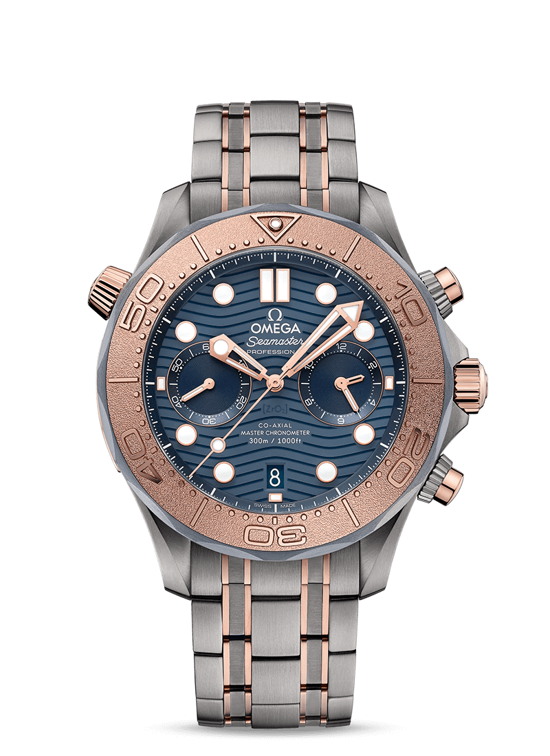 Omega Seamaster Diver Co-Axial Chronometer Chronograph Titanium & 18K Sedna™ Gold Men's Watch