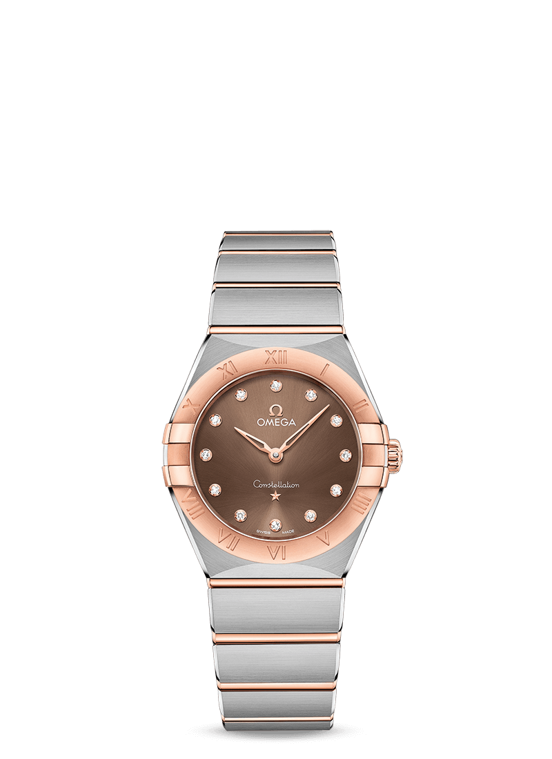 Omega Constellation Quartz Stainless steel & 18K Sedna™ Gold & Diamonds Lady’s Watch