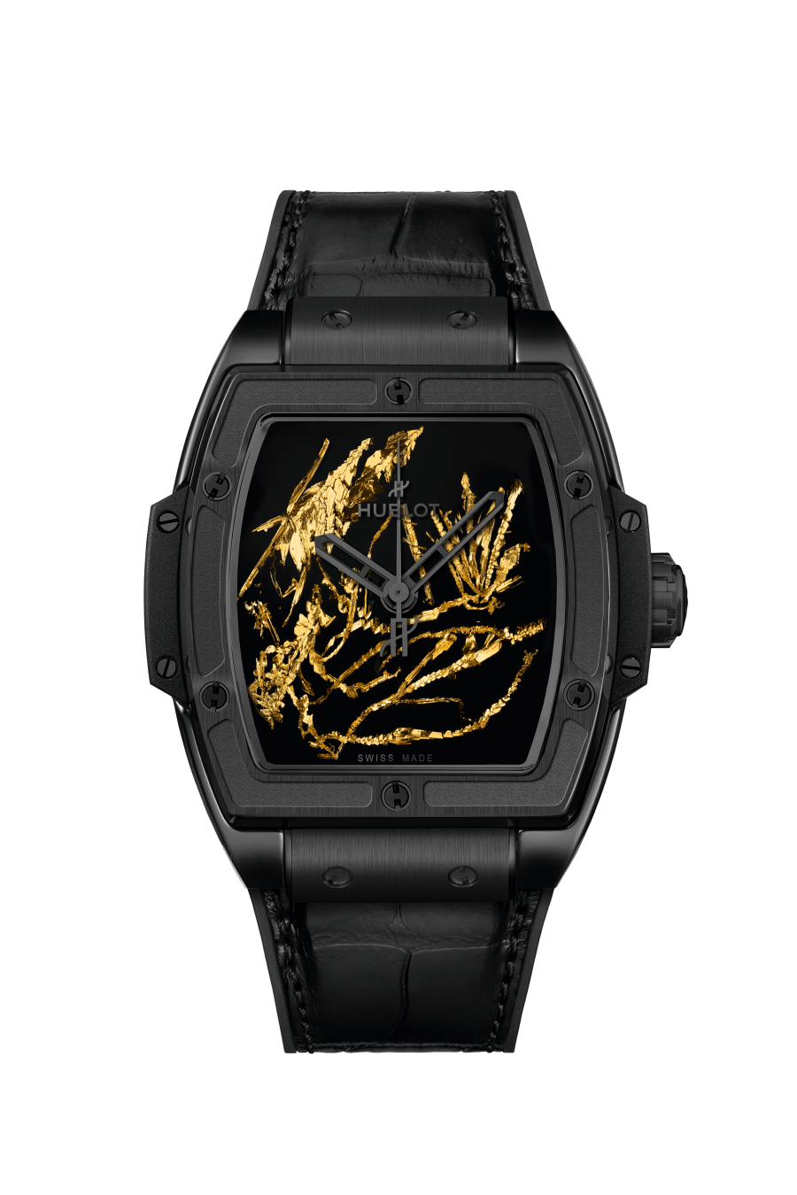 Hublot Spirit of Big Bang Black Ceramic & 24K Gold Man's Watch