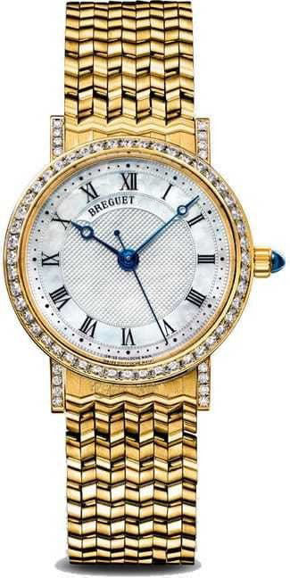 Breguet Classique 8068 18K Yellow Gold & Diamonds Ladies Watch