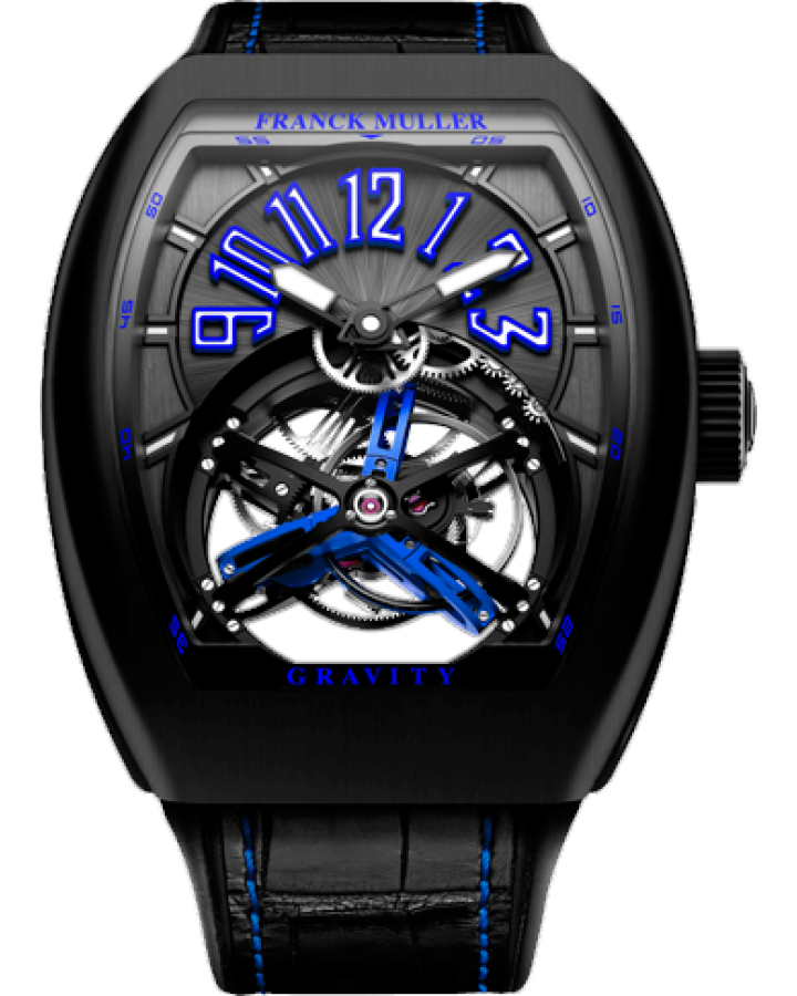 Franck Muller Gravity Blue Titanium Men's Watch .