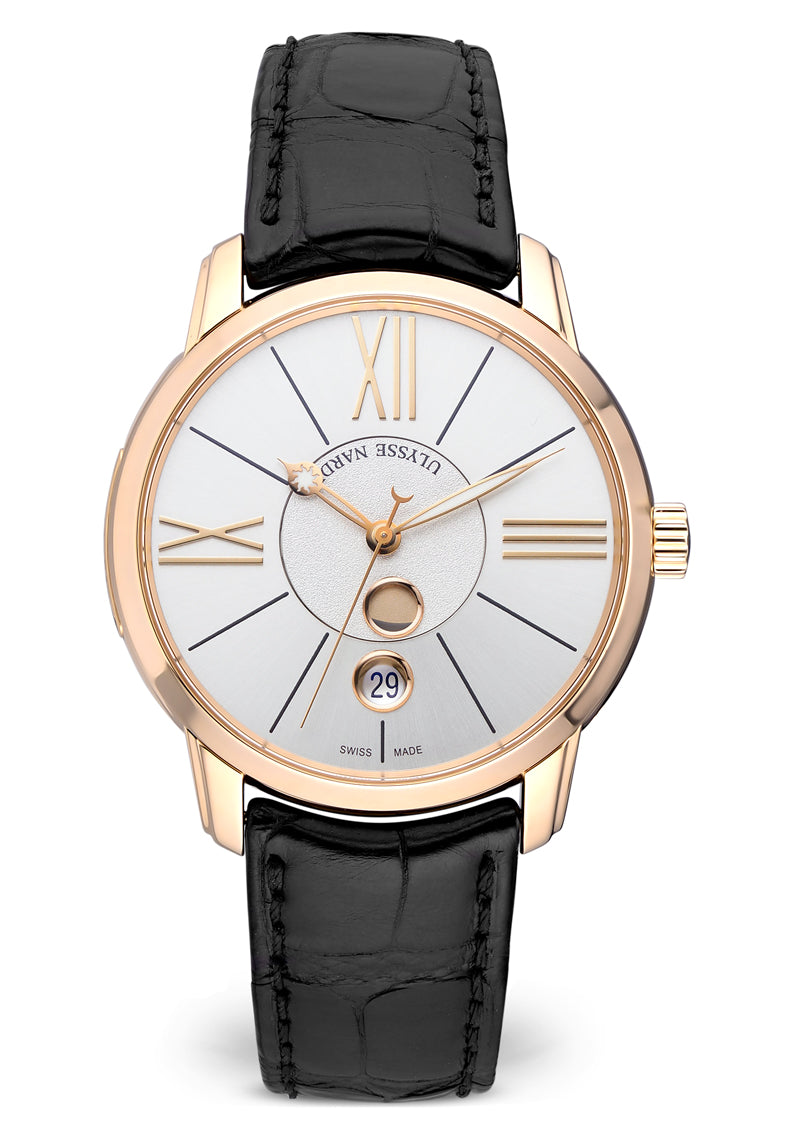 Ulysse Nardin Classico Luna 18K Rose Gold Men's Watch