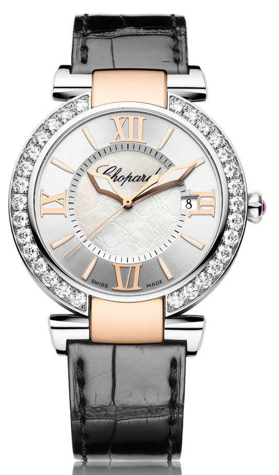 Chopard Imperiale Stainless Steel & 18kt Rose Gold Diamond Lady's Watch