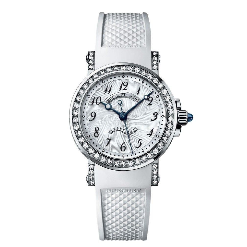 Breguet Marine 8818 18K White Gold & Diamonds Ladies Watch