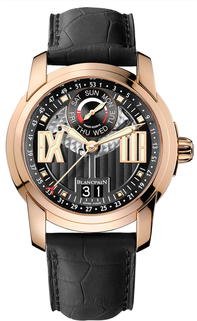 Blancpain L-Evolution Semainier Grande Date 18K Rose Gold Men's Watch