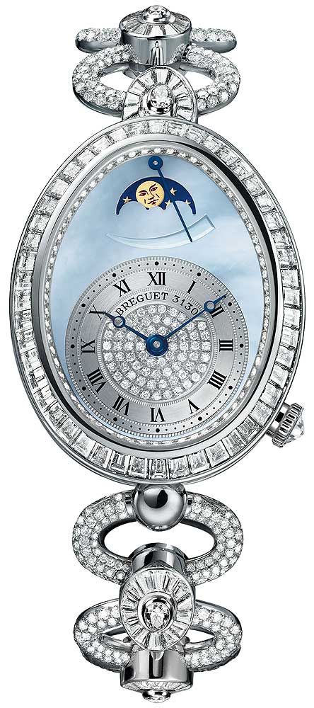 Breguet Reine de Naples 8978 18K White Gold & Diamonds Ladies Watch