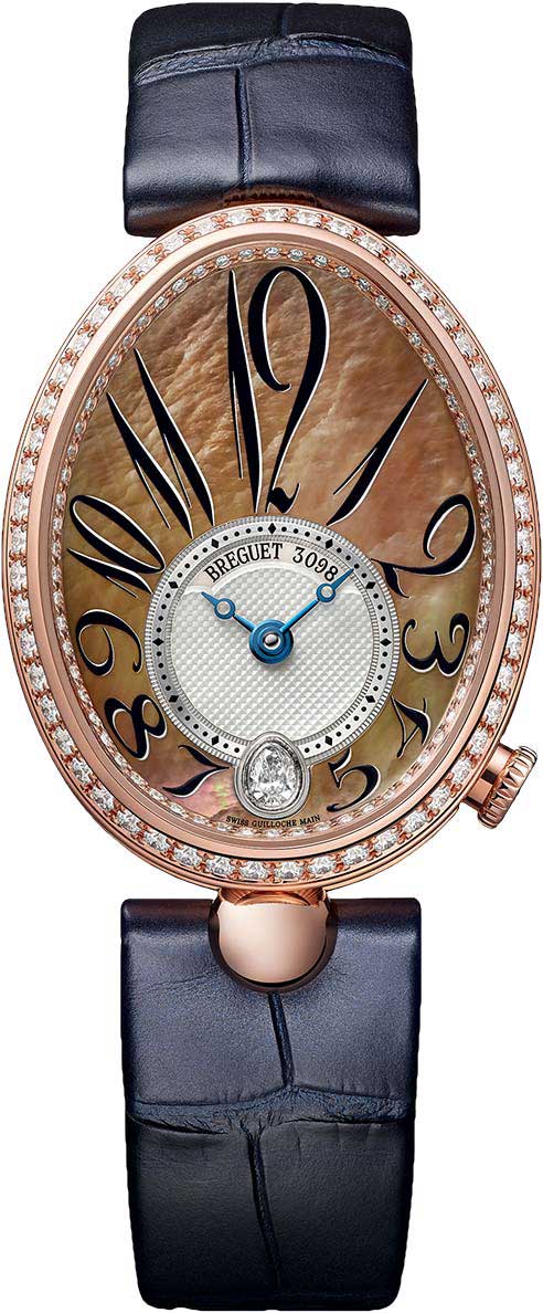 Breguet Reine De Naples 8918 18K Rose Gold & Diamonds Ladies Watch