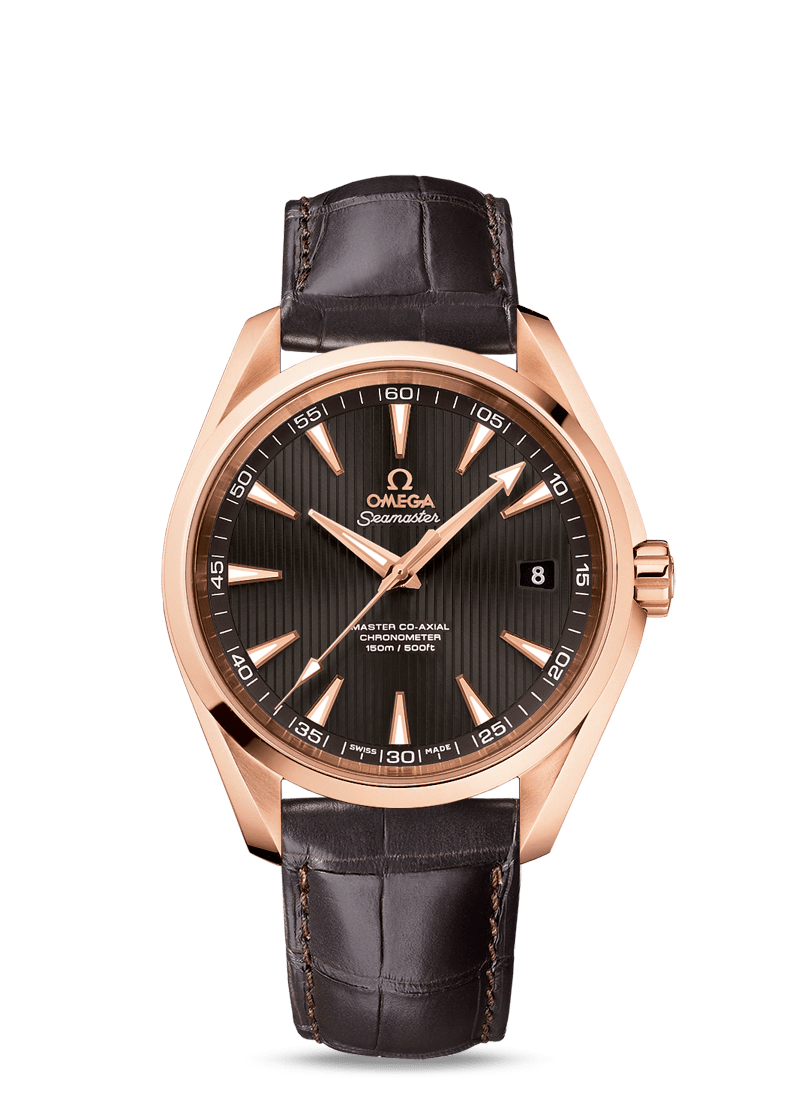 Omega Seamaster Aqua Terra Co-Axial Master Chronometer 18K Red Gold Men's Watch