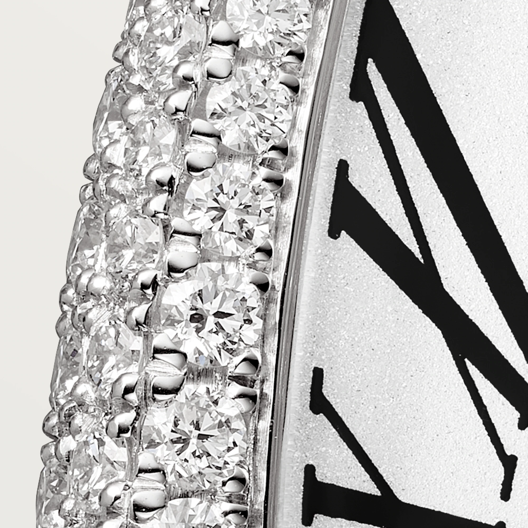 Cartier Baignoire 18K White Gold & Diamonds Ladies Watch