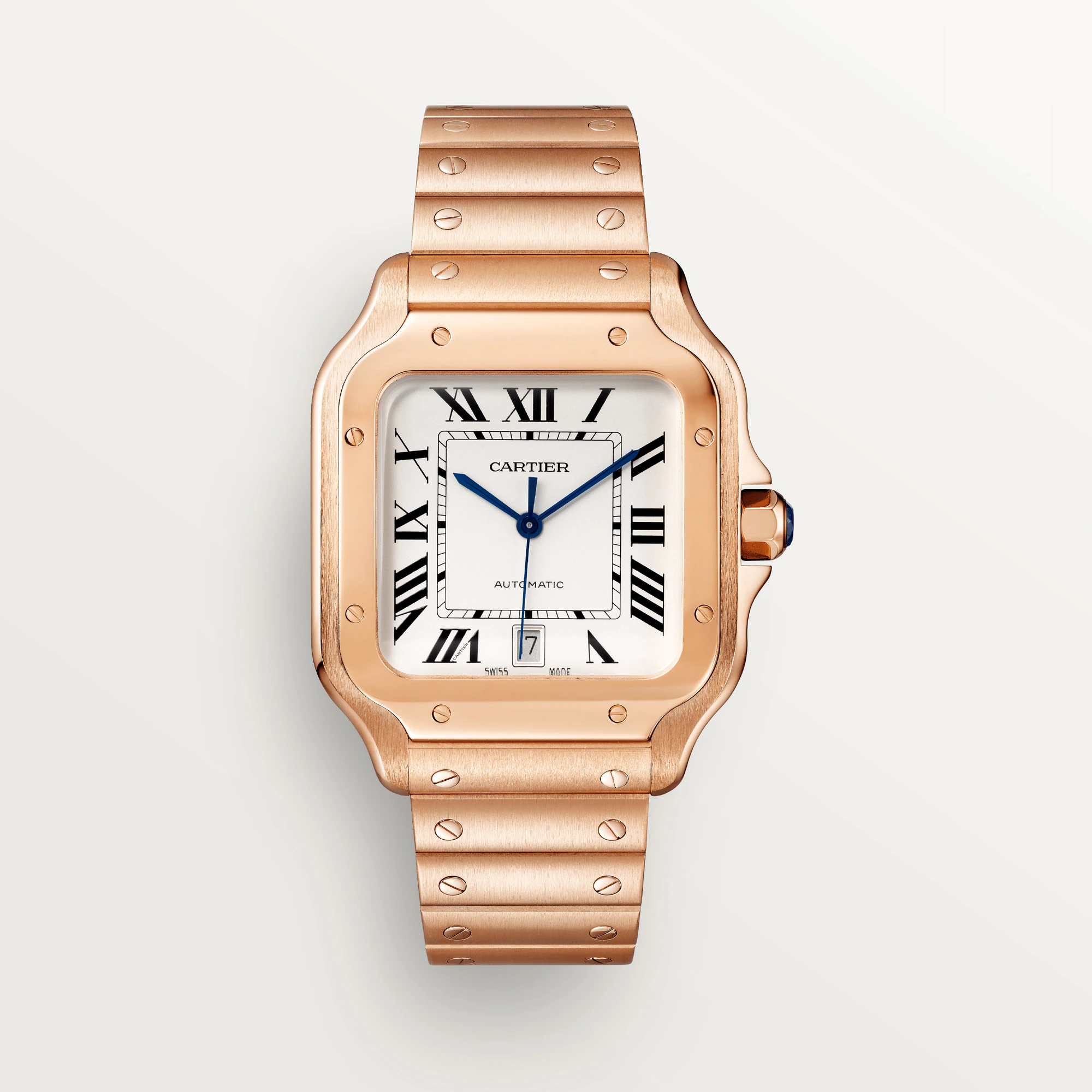 Cartier Santos Rose Gold Men's Watch