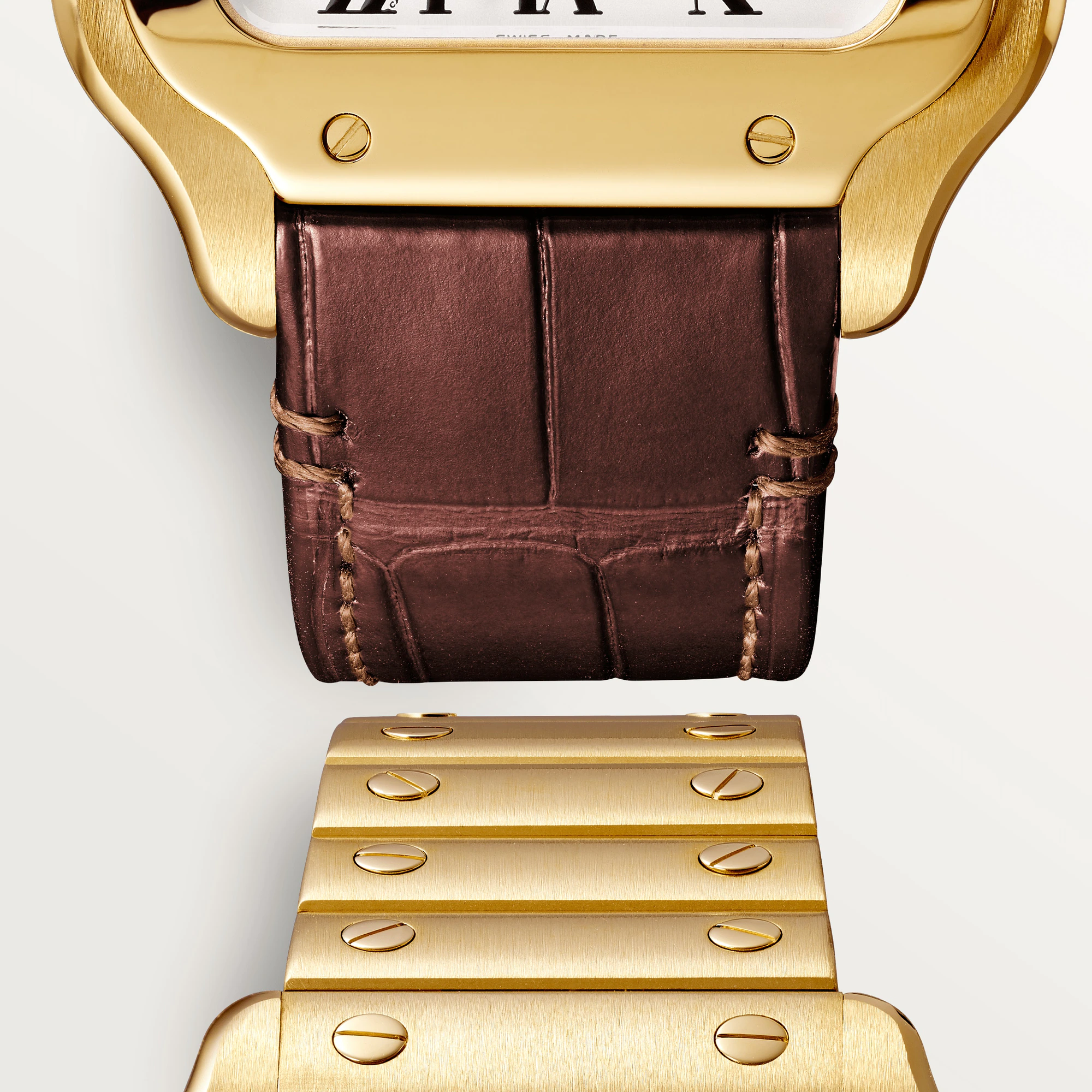 Cartier Santos Yellow Gold Unisex Watch