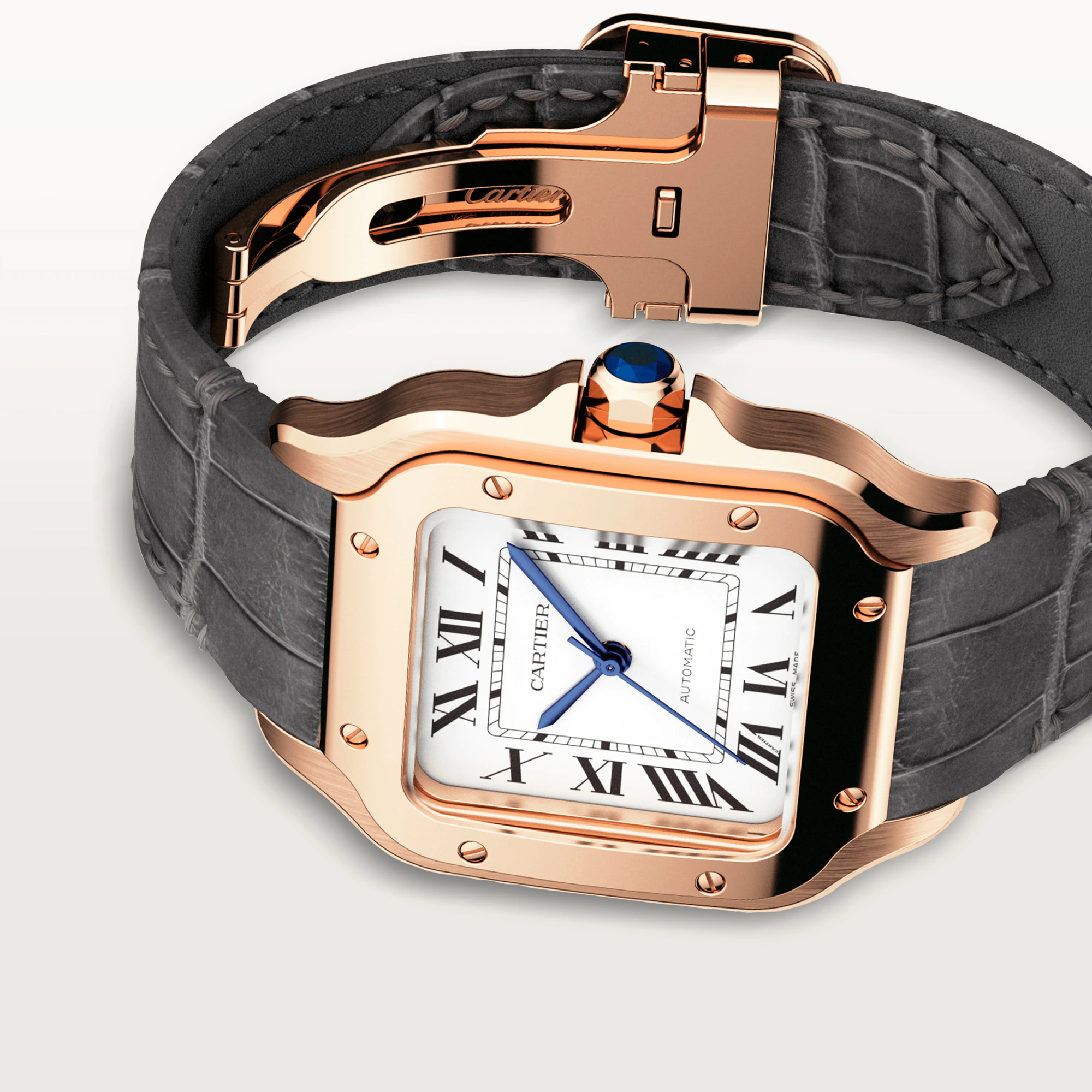 Cartier Santos Rose Gold Unisex Watch