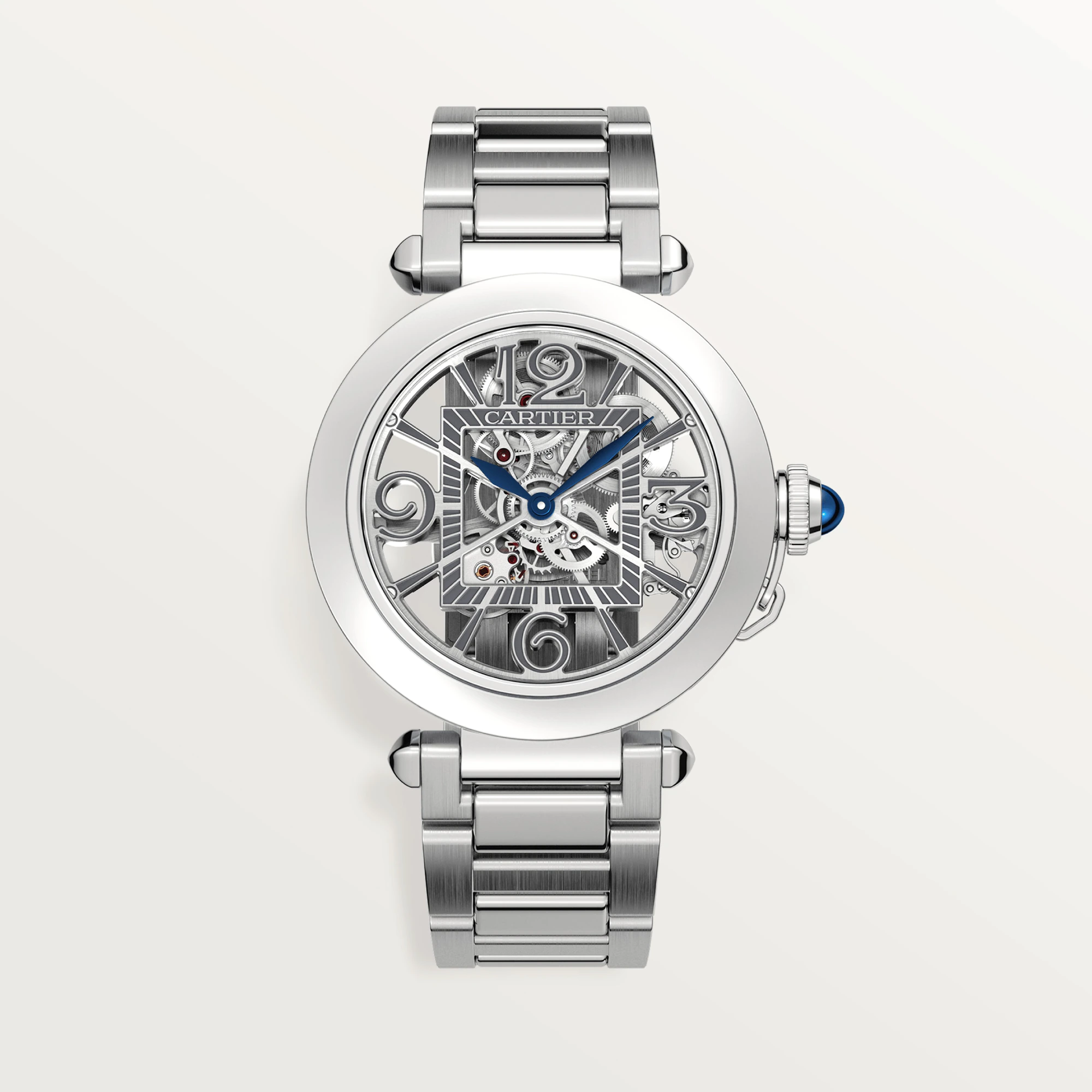 Cartier Pasha de Cartier 41mm Stainless Steel Skeleton Men s Watch