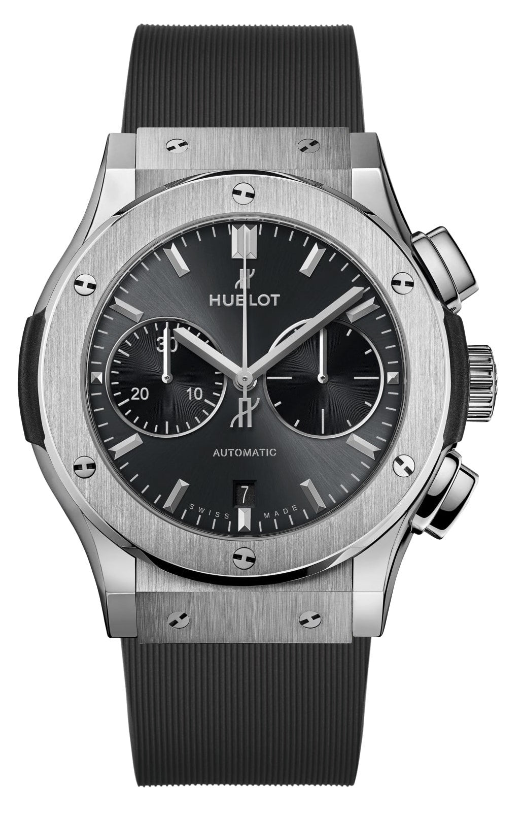 Hublot Classic Fusion Chronograph Titanium Crocodile Leather Men's Watch