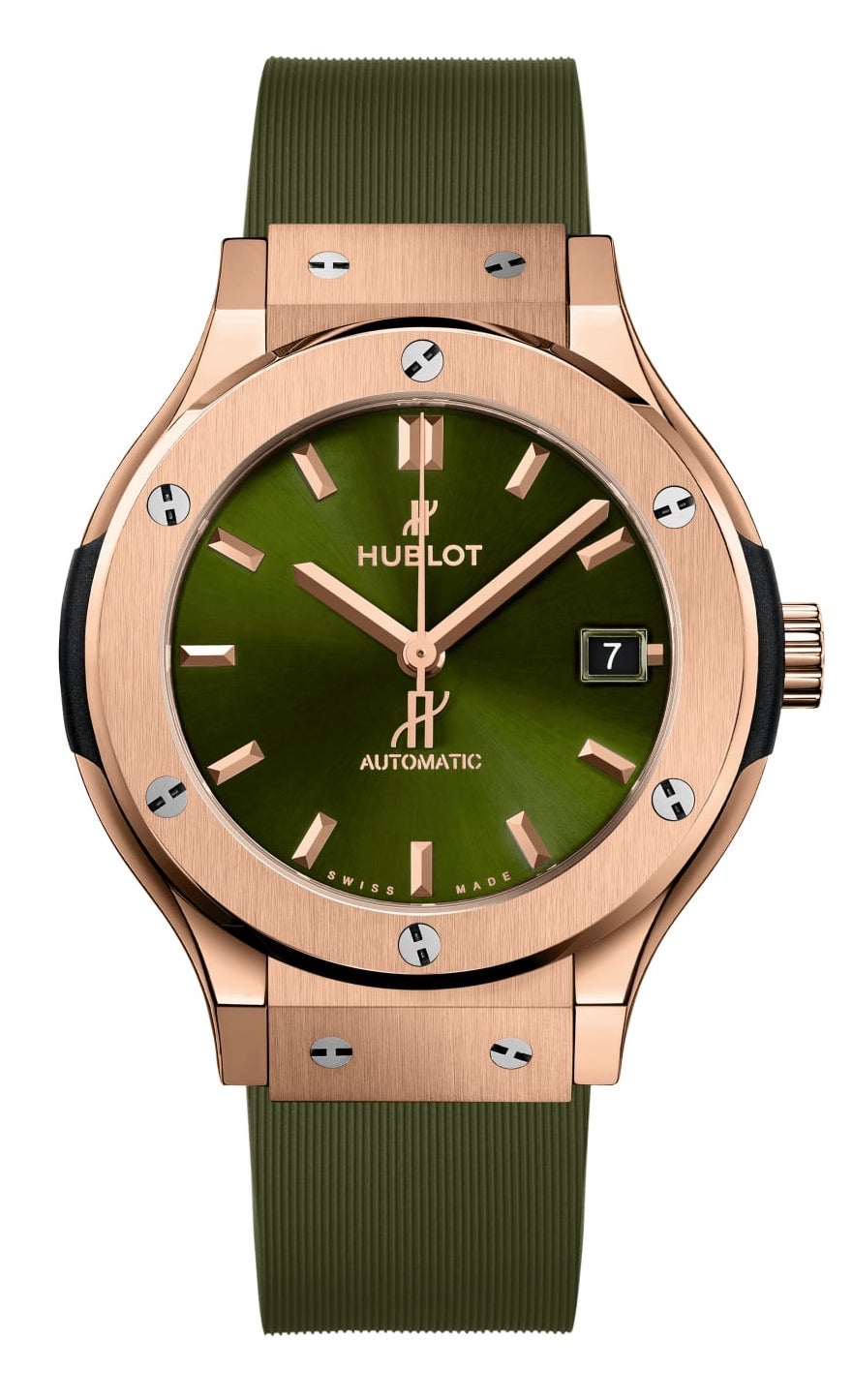 Hublot Classic Fusion Green King Gold Unisex Watch