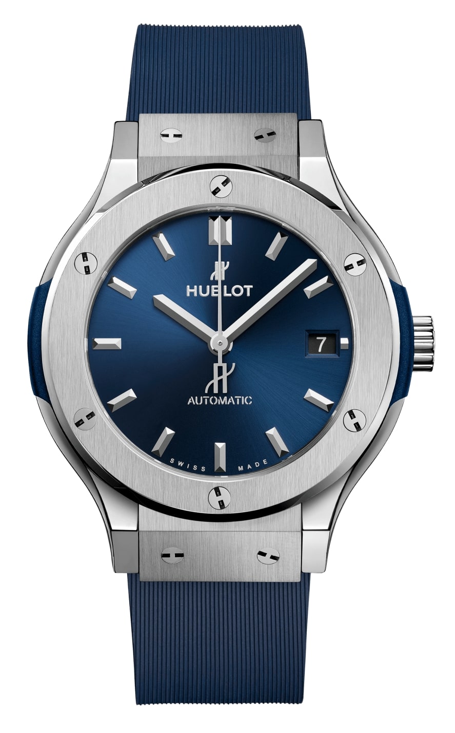 Hublot Classic Fusion Blue Titanium Automatic Men's Watch