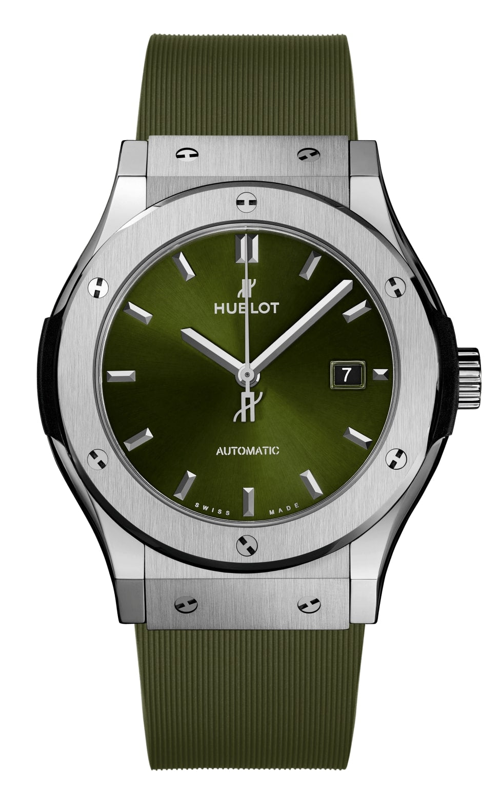 Hublot Classic Fusion Green Titanium Unisex Quartz Watch