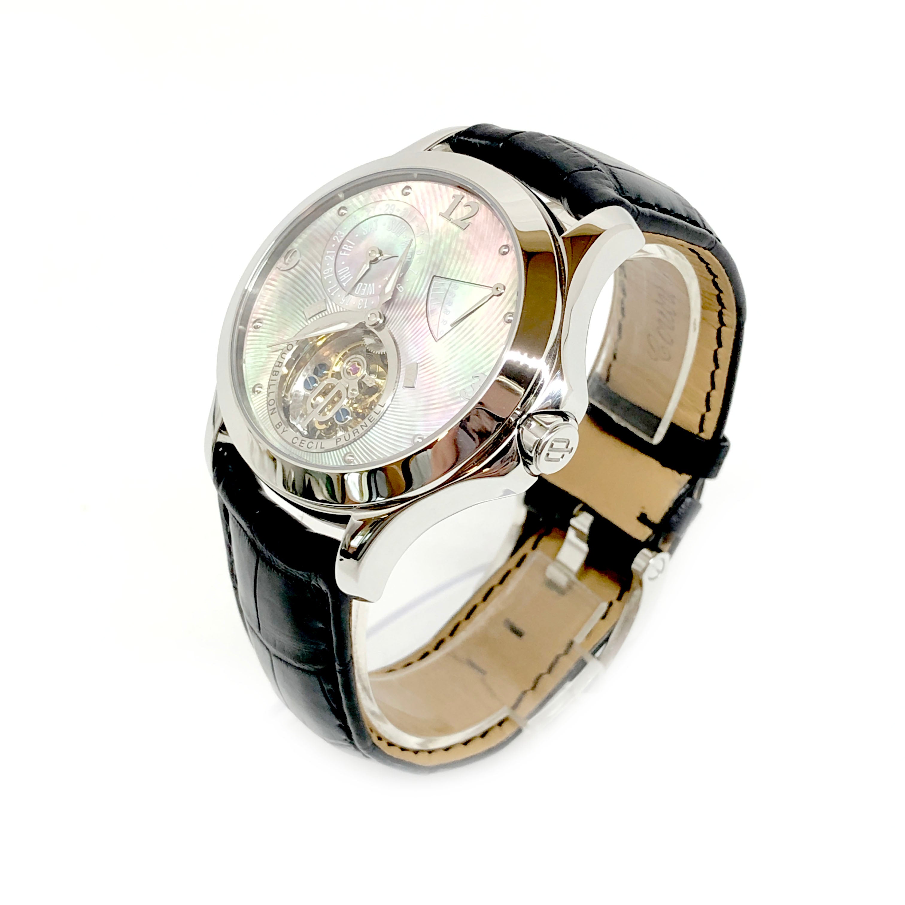 Cecil Purnell Tourbillon Stainless Steel Watch Limited Edition
