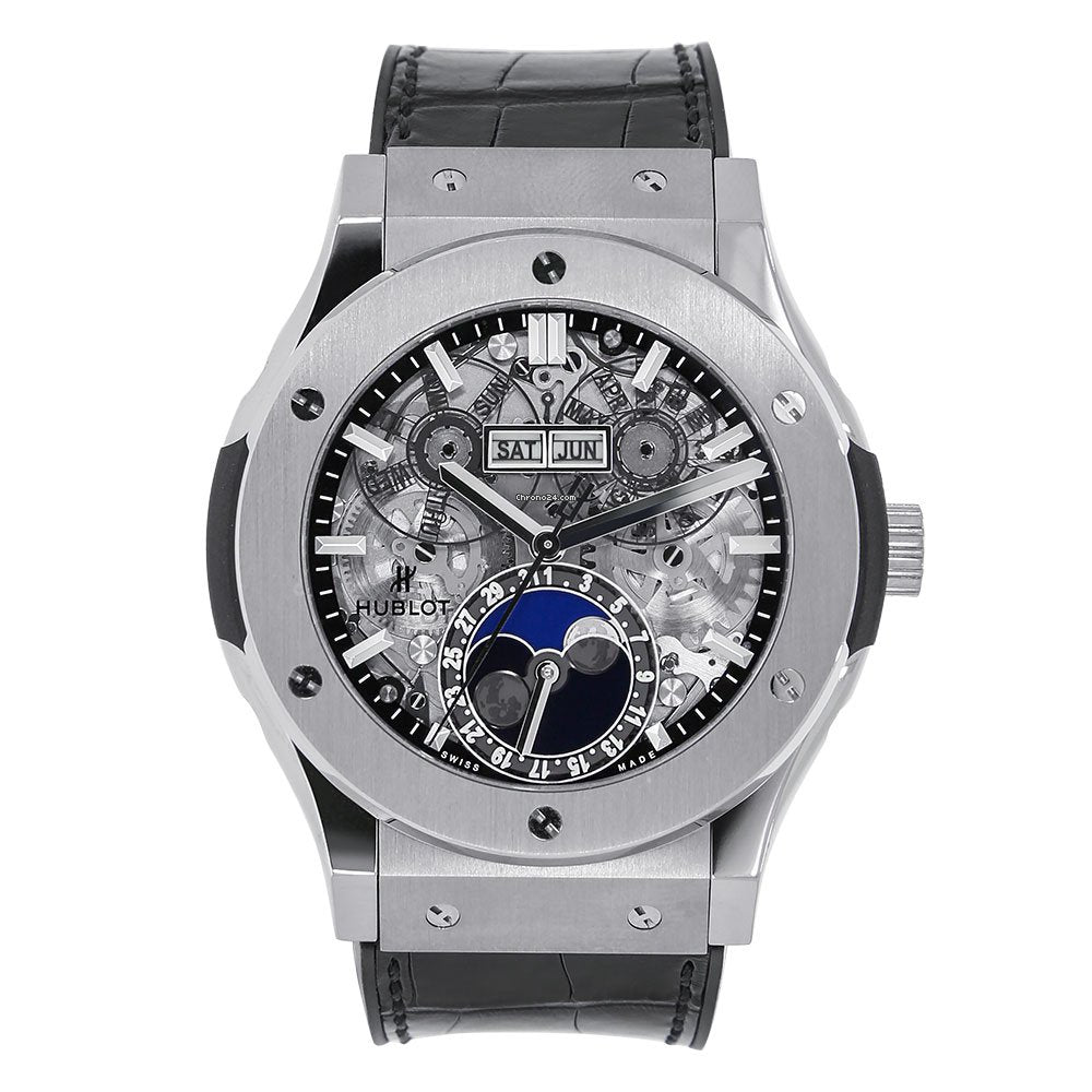 Hublot Classic Fusion 42mm Moonphase Titanium Automatic Watch