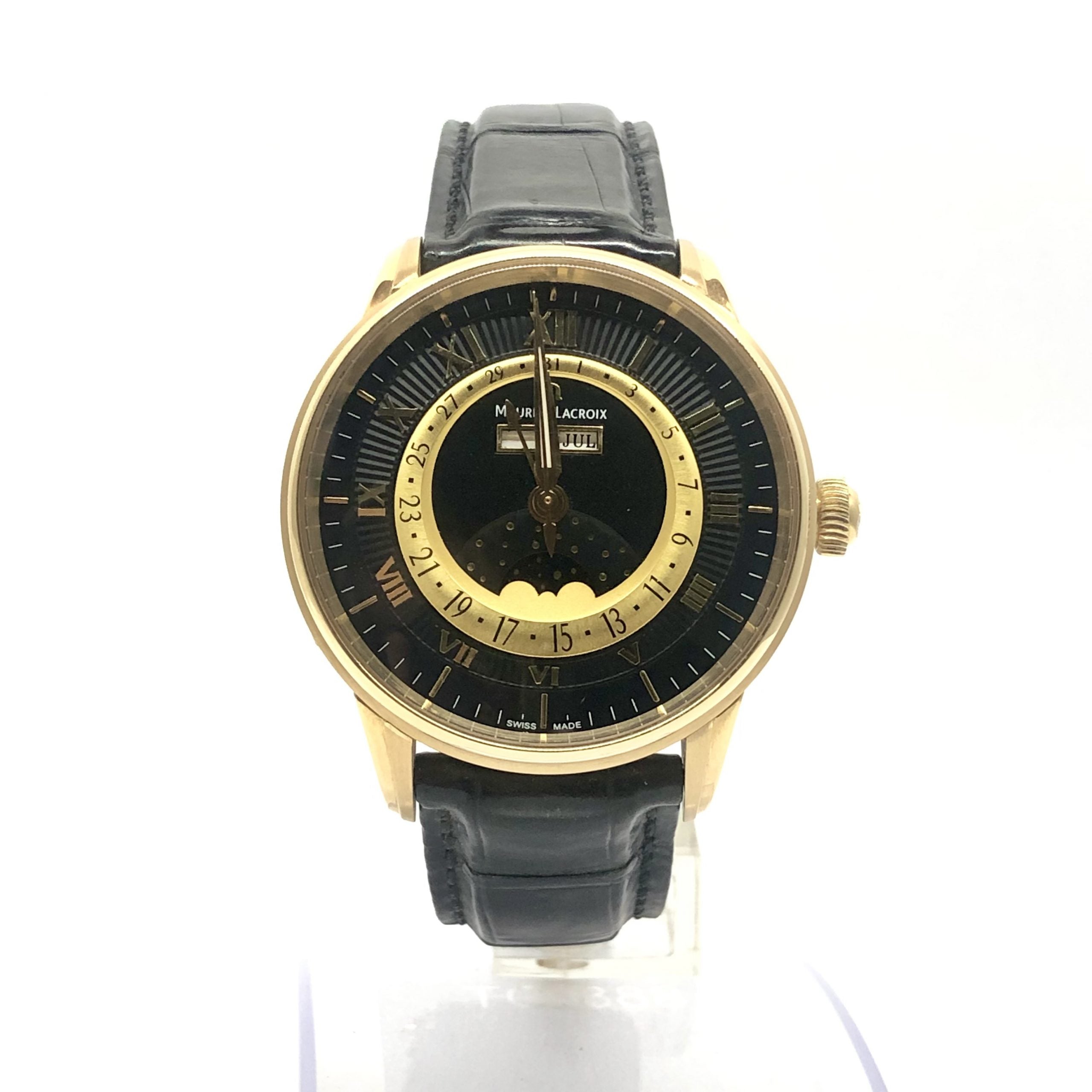 Maurice Lacroix Masterpiece Phase De Lune 18K Rose Gold Men's Watch