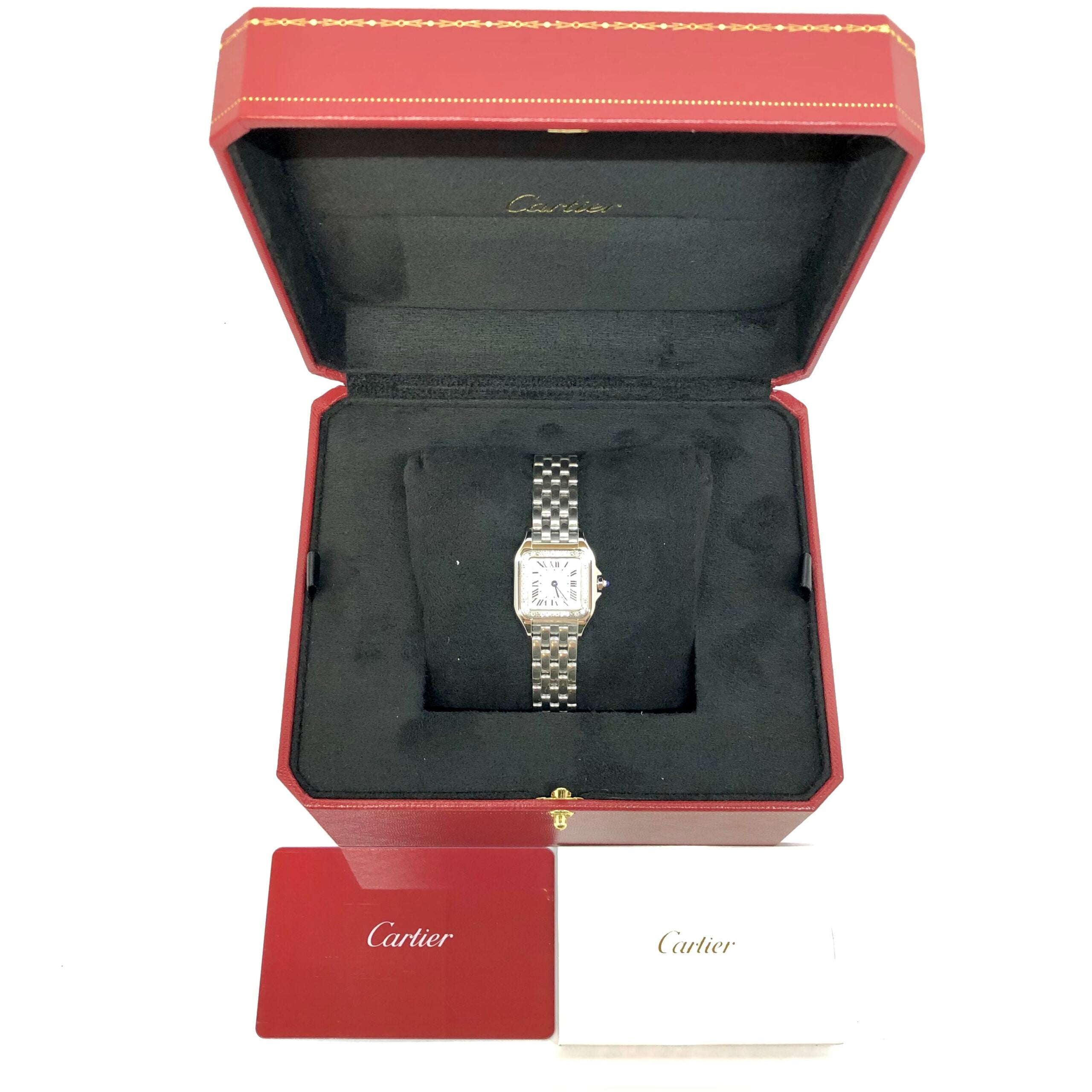 Cartier Panthère Stainless Steel & Diamonds Small Model Ladies Watch