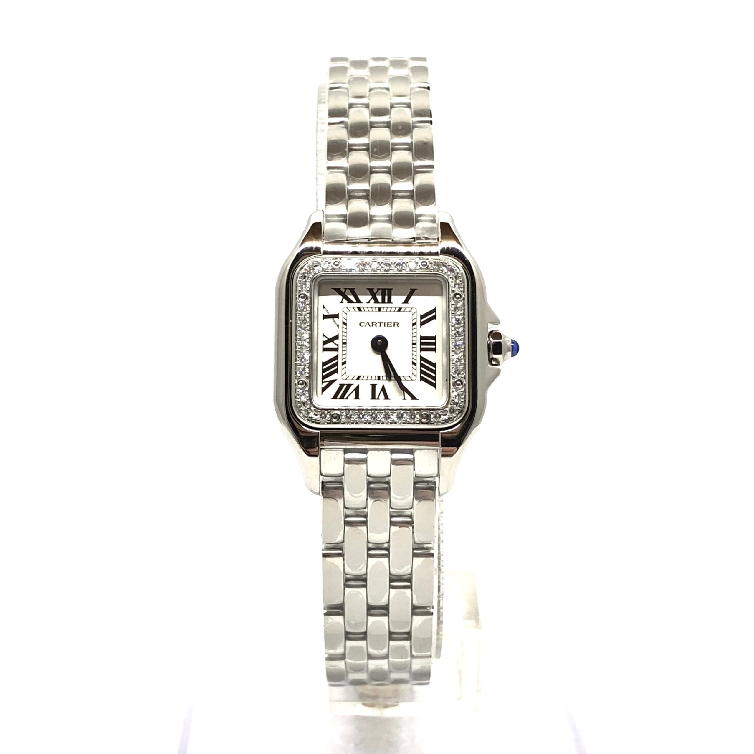 Cartier Panthère Stainless Steel & Diamonds Small Model Ladies Watch