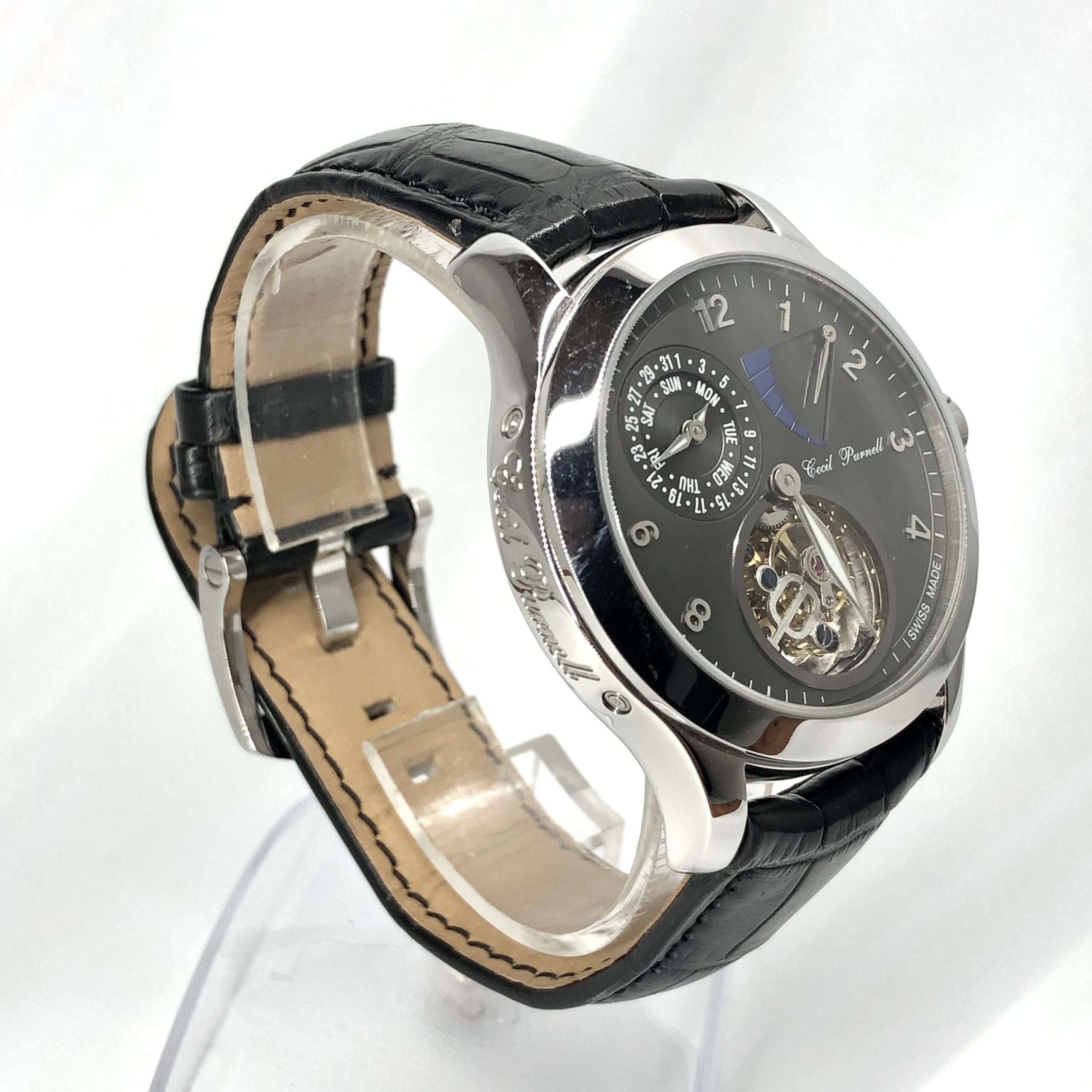 Cecil Purnell Tourbillon Stainless Steel Watch Limited Edition