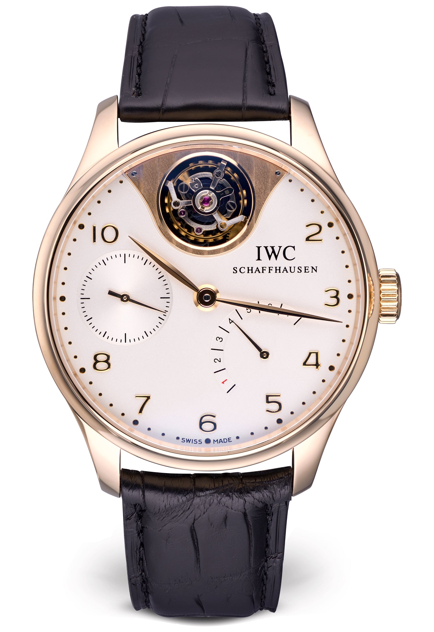 IWC Portuguese Tourbillon Mystère Limited Edition 18K Rose Gold Men's Watch