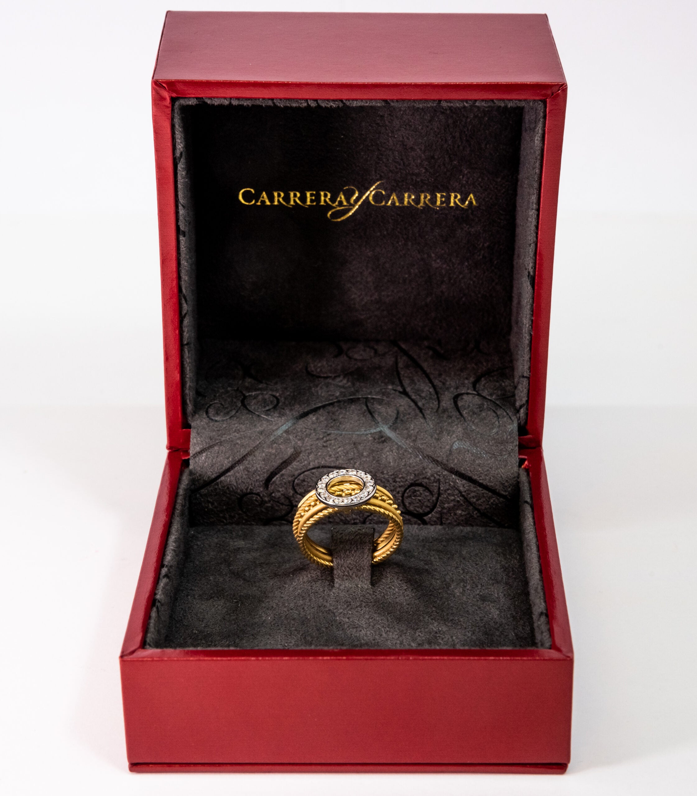 Carrera Y Carrera Melodia 18K Yellow Gold & Diamonds Ring