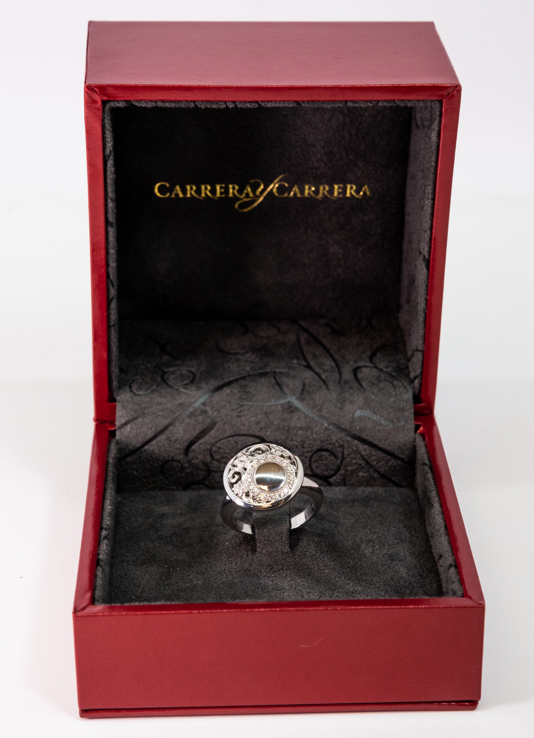 Carrera Y Carrera Jasmin 18K White Gold & Diamonds Ring