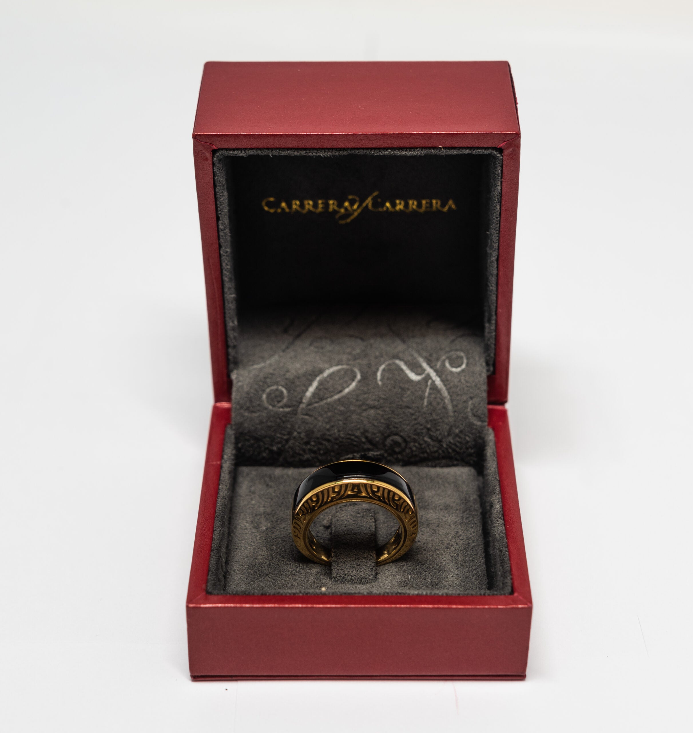 Carrera Y Carrera Arches of Granada 18K Yellow Gold & Black Onyx Ring