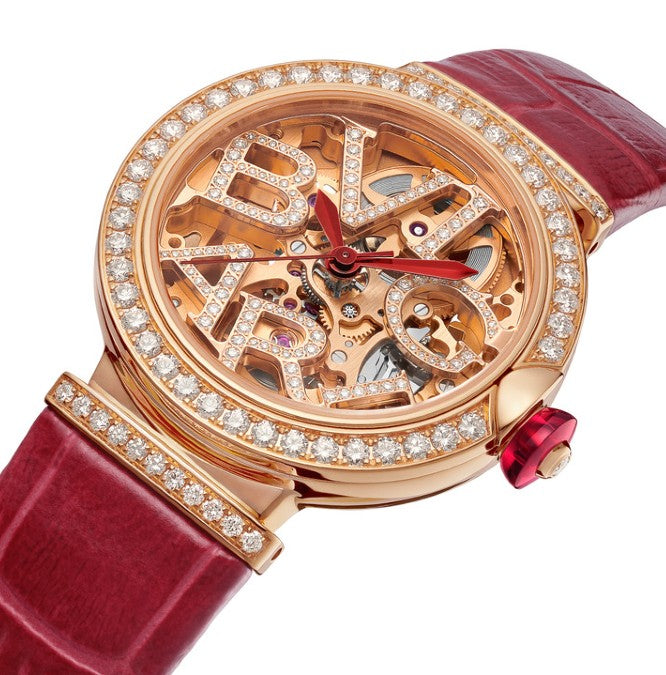 Bvlgari Lvcea 18K Rose Gold Diamonds Lady's Watch