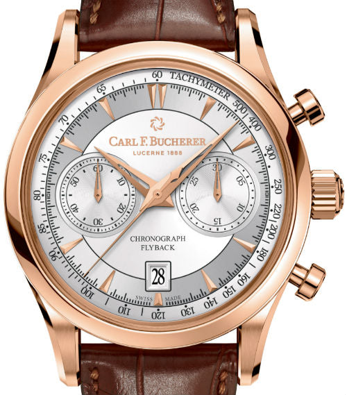 Carl F. Bucherer Manero Flyback 18 K Rose gold Men's Watch