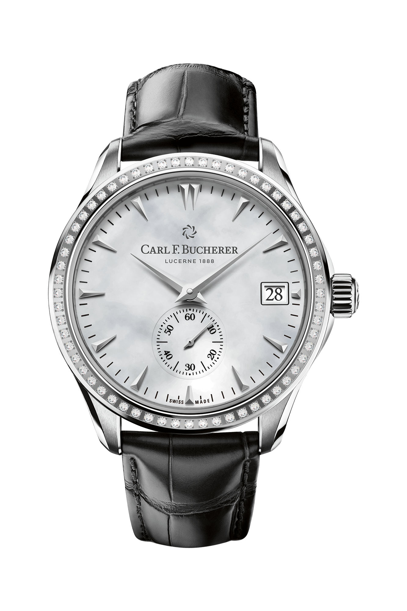 Carl F. Bucherer Manero Peripheral Stainless steel Diamond Unisex Watch