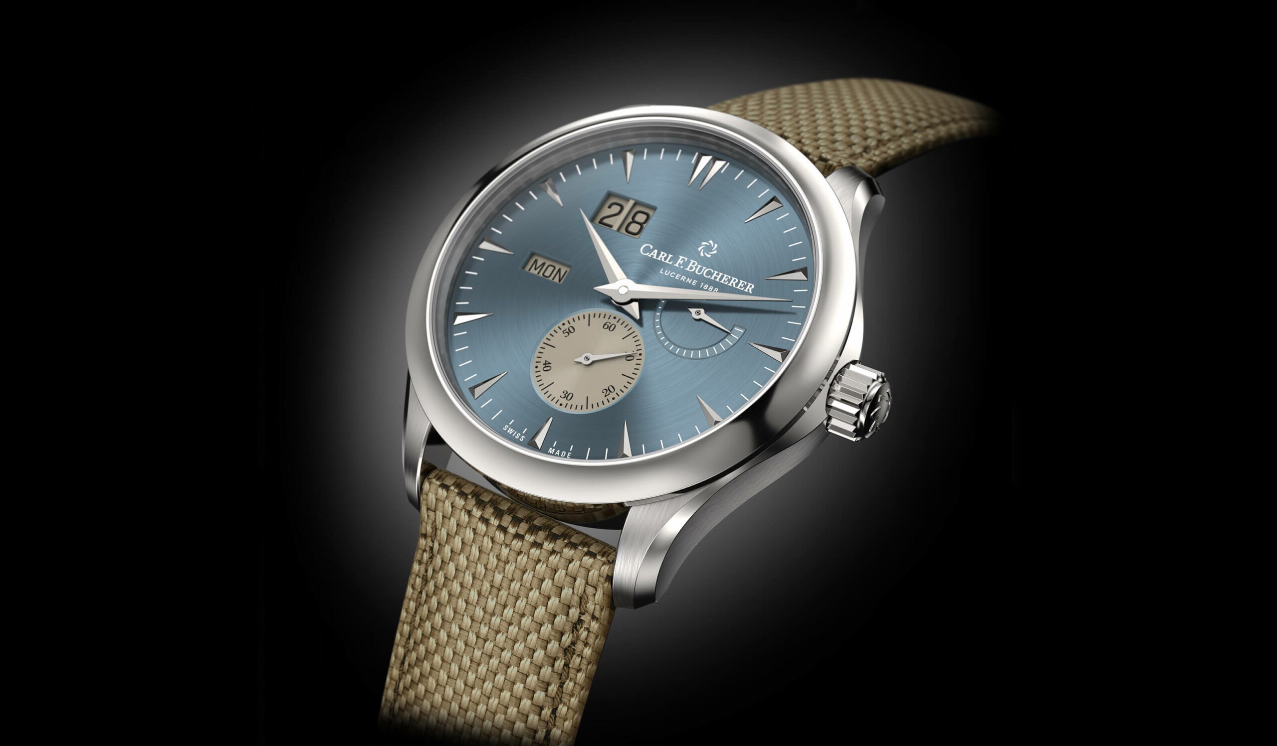 Carl F. Bucherer Manero Peripheral Bigdate Stainless steel Men's watch