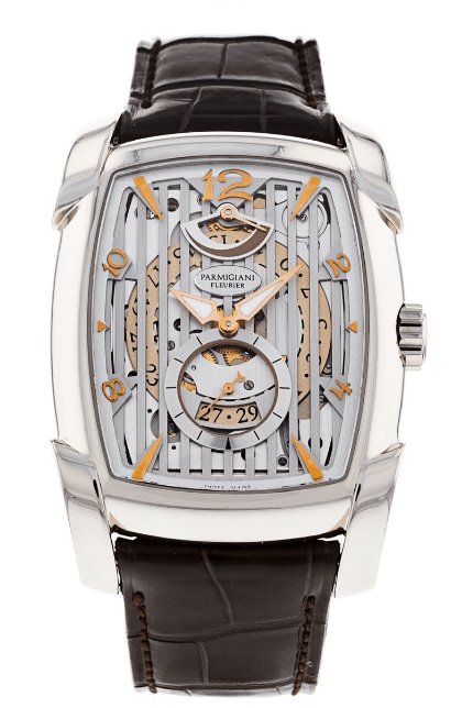 Parmigiani Kalpa XL Hebdomadaire 18K White Gold Mens Watch