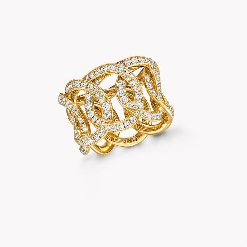 Graff Inspired by Twombly Round Diamond Pavé Band