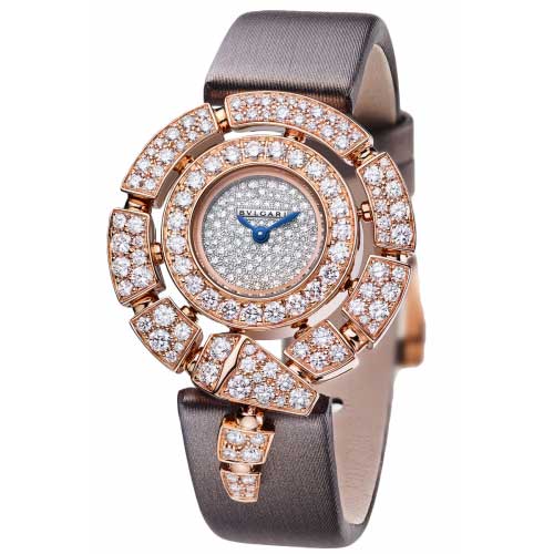 Bvlgari Serpenti Incantati 18K Rose Gold Diamonds Lady's Watch