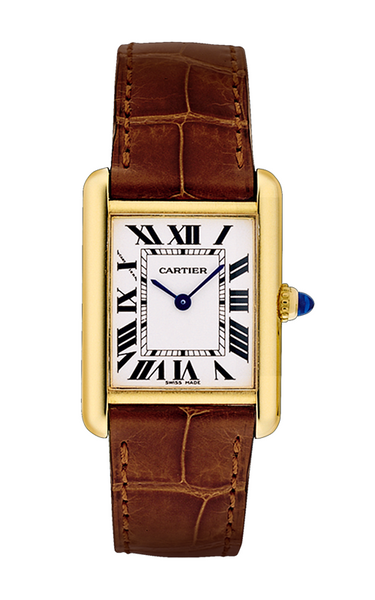 Cartier Tank Louis Cartier Small Quartz Yellow Gold Silver Dial W1529856 -  BRAND NEW