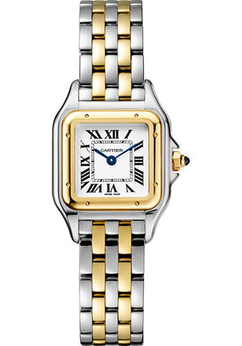 Cartier Panthère Stainless Steel & 18K Yellow Gold Small Model Ladies Watch