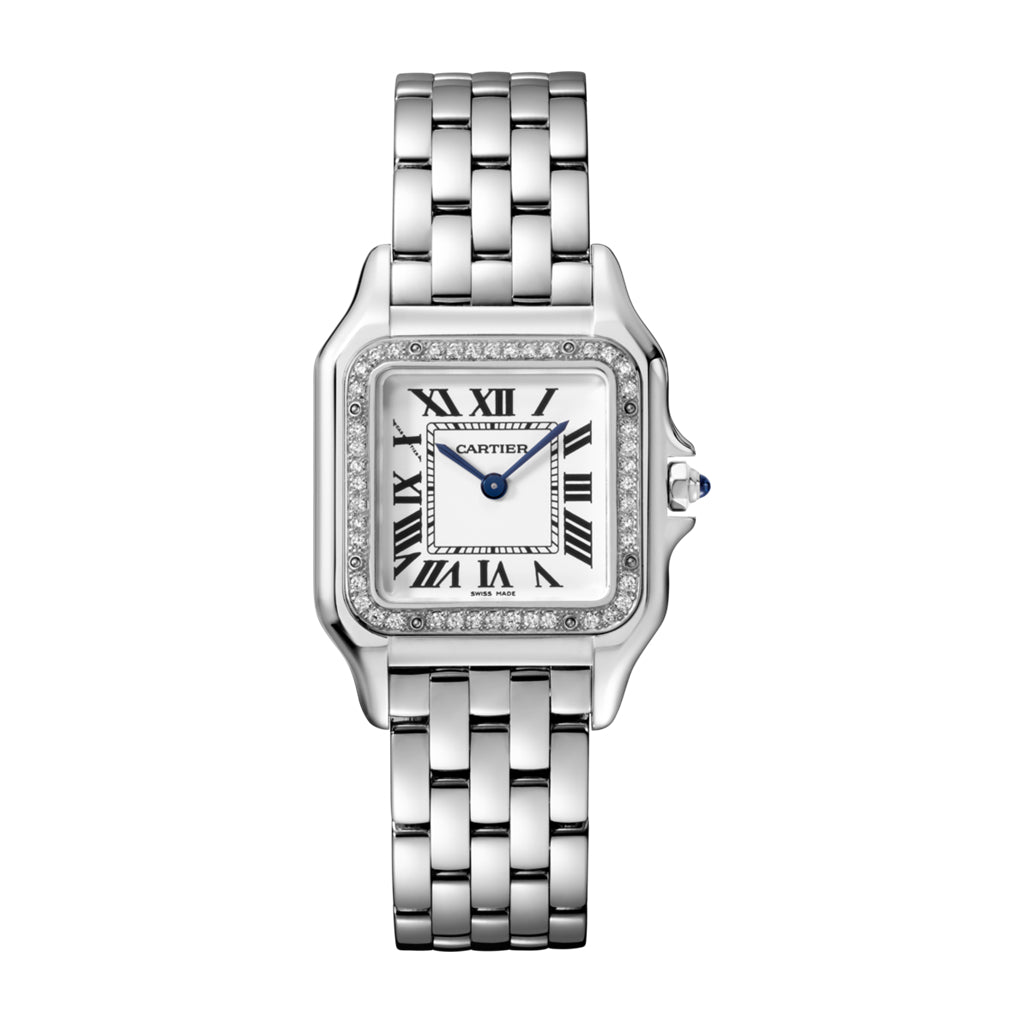 Cartier Panthère Stainless Steel & Diamonds Medium Model Ladies Watch