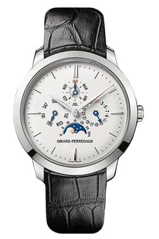 Girard Perregaux 1966 Perpetual Calendar Moonphase 18K White Gold Men's Watch